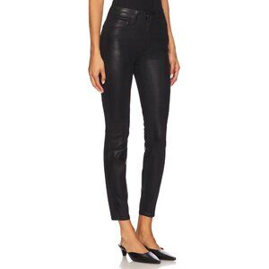 L'Agence "Marguerite" Skinny Jean in Black Coated, size 26